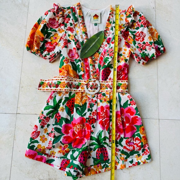 FARM Rio Floral Jumpsuit in Pink and Green - Picture 15 of 15